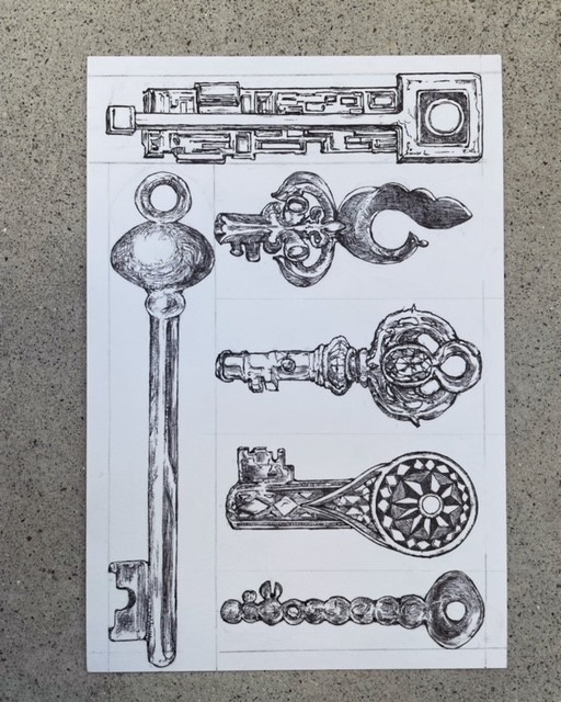 Book Key no.1 細長い鍵のしおり