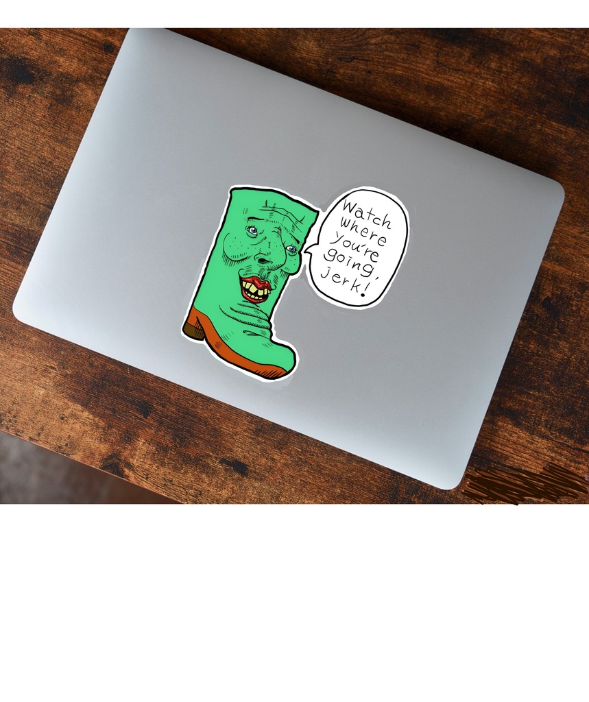 どこ見てんだよステッカー