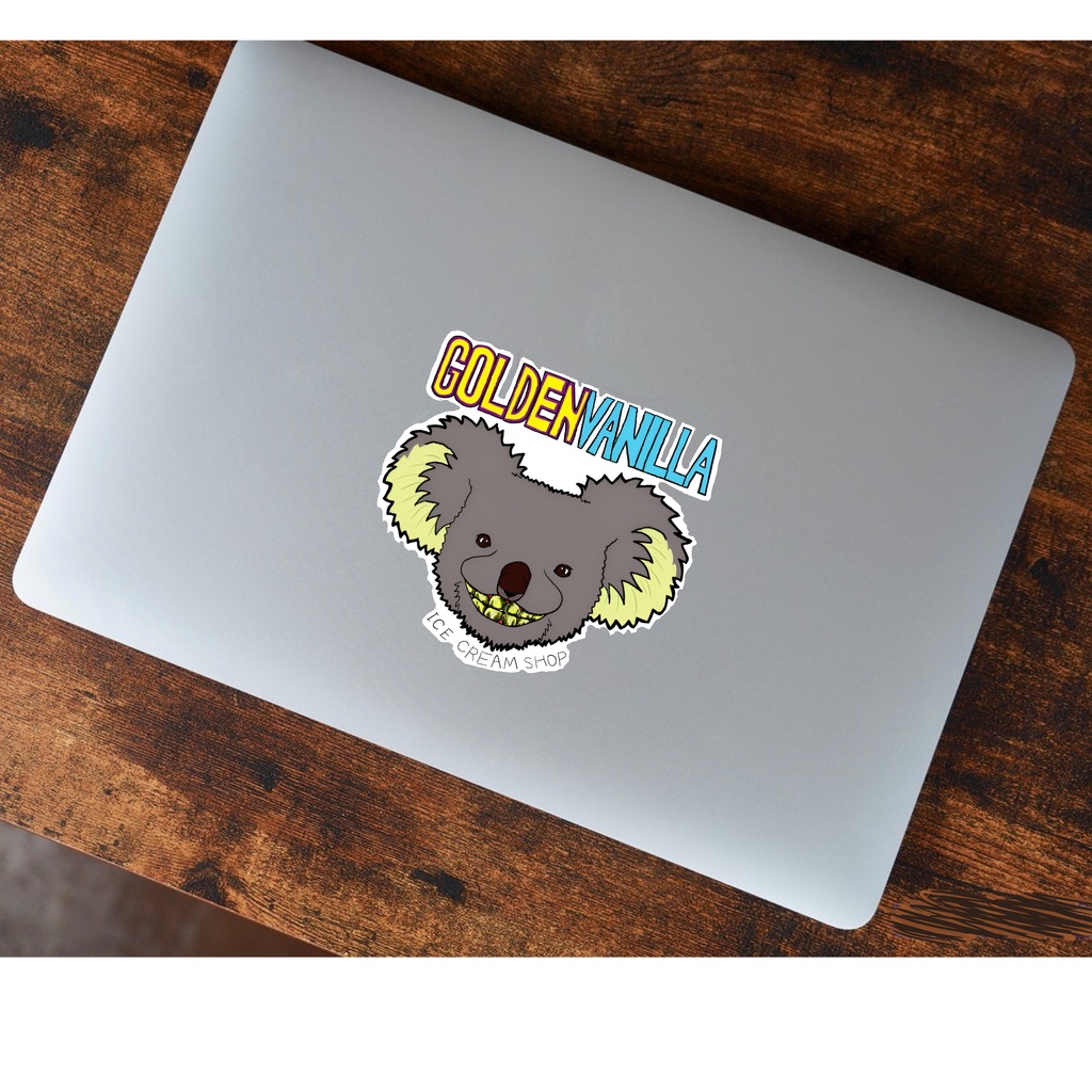 ゴールデンバニラ・アイスクリームショップ ステッカー