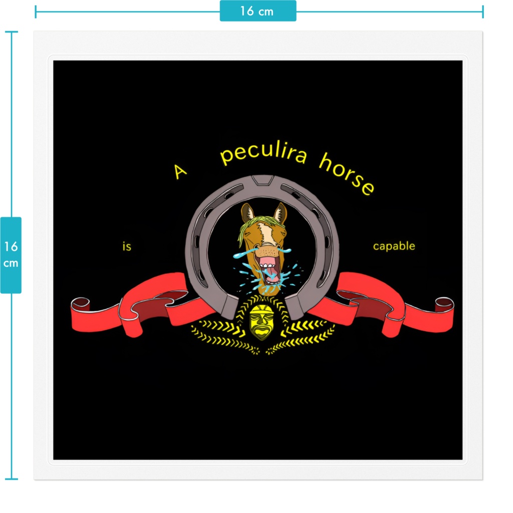 馬のステッカー