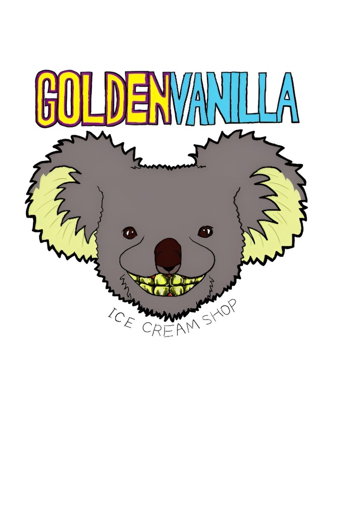 ゴールデンバニラ・アイスクリームショップTシャツ②