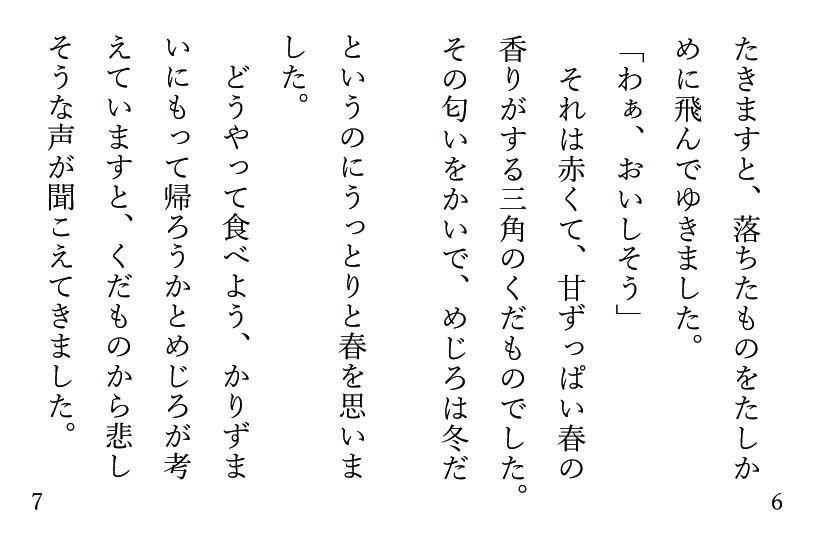 【豆本】夜といちごのコンポート