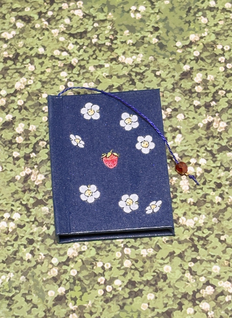 【豆本】夜といちごのコンポート