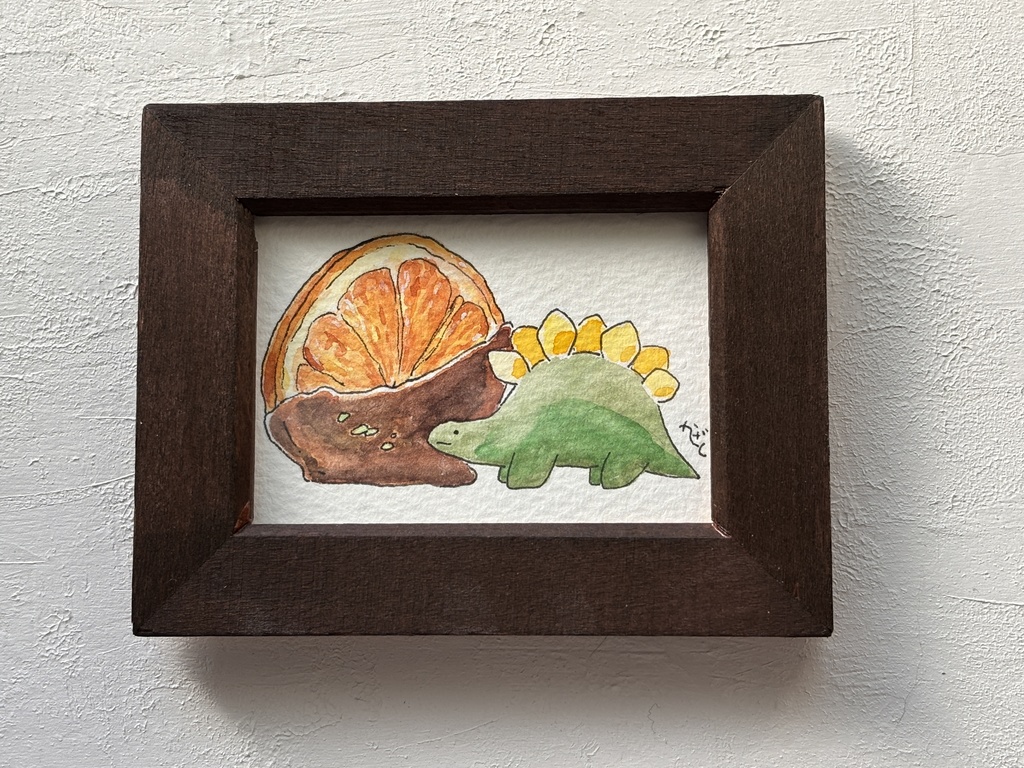 【原画】お菓子とステゴサウルス1