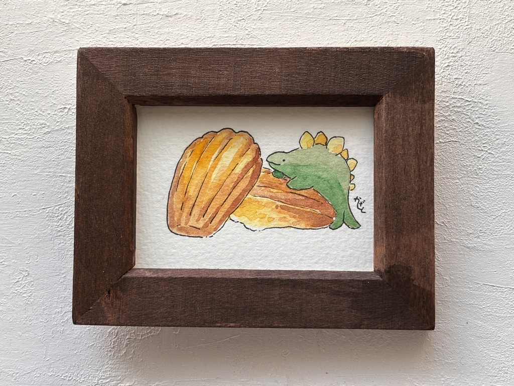 【原画】お菓子とステゴサウルス1