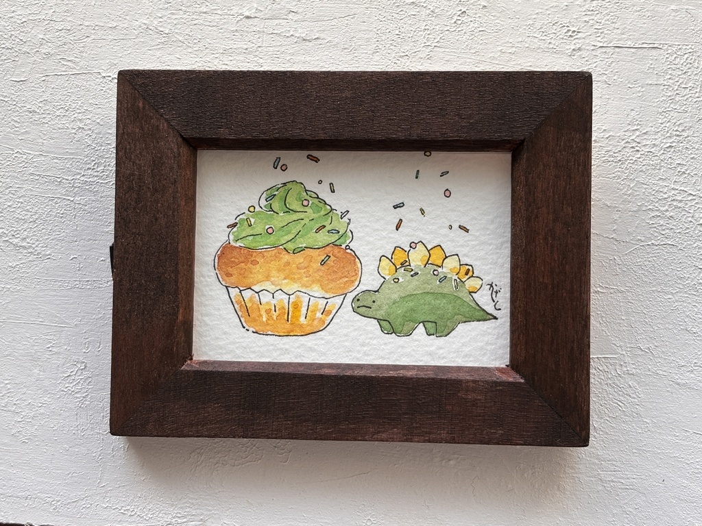 【原画】お菓子とステゴサウルス1