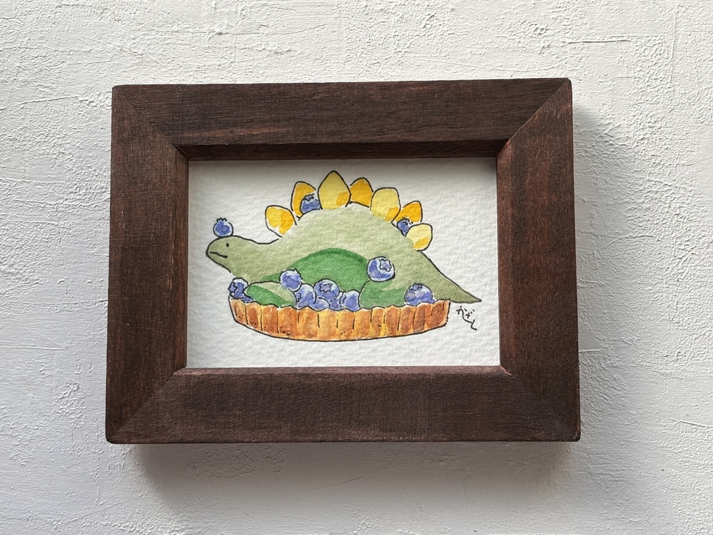 【原画】お菓子とステゴサウルス1