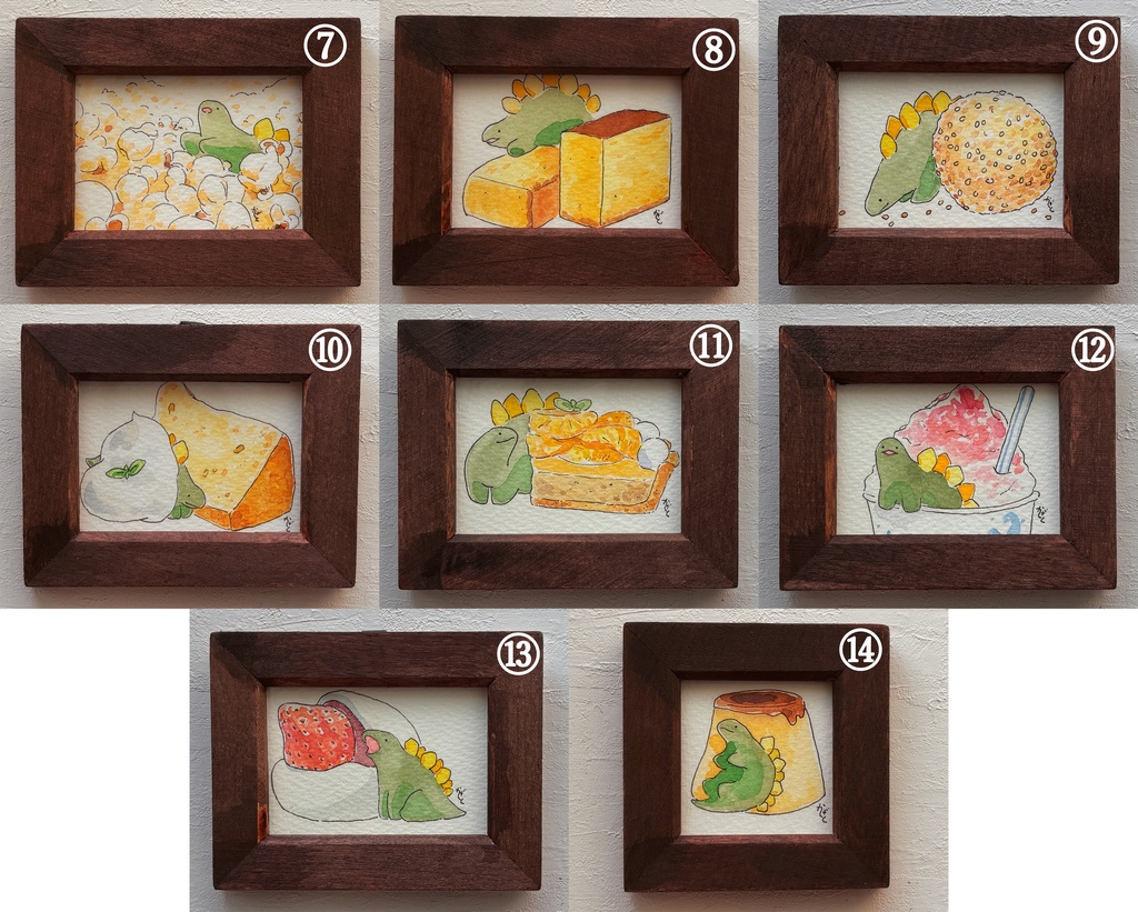 【原画】お菓子とステゴサウルス3