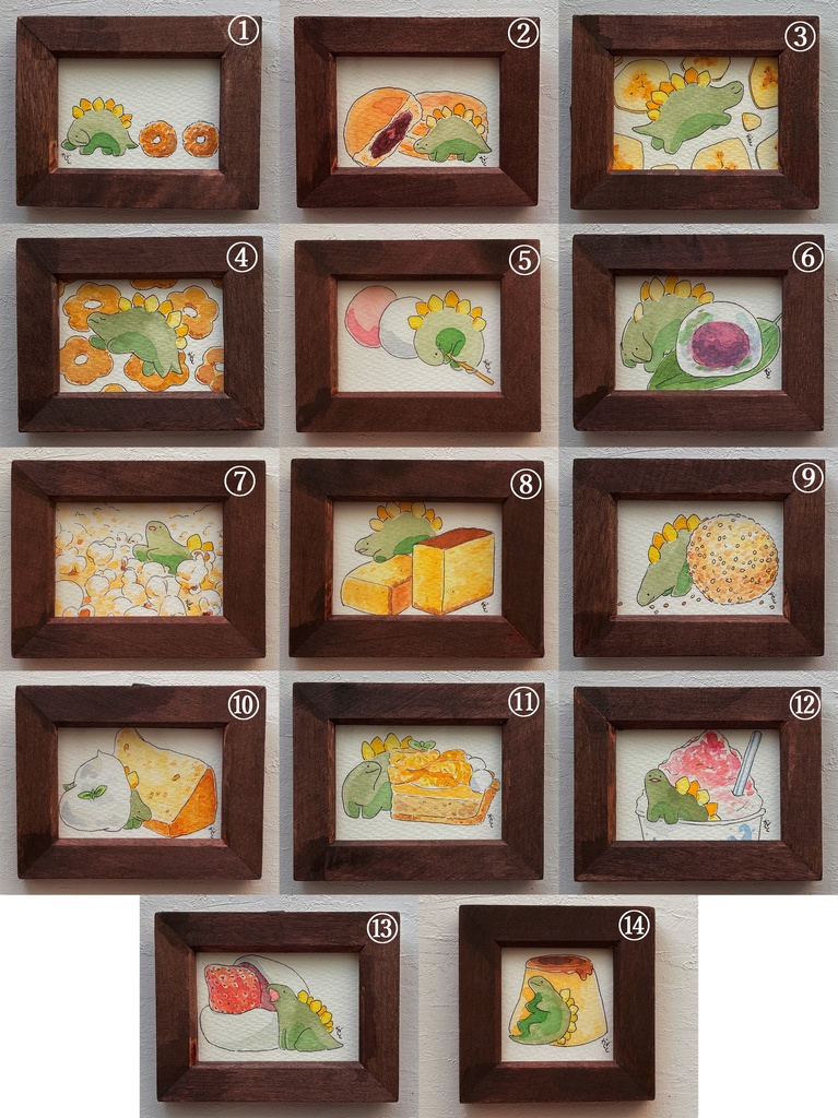 【原画】お菓子とステゴサウルス3