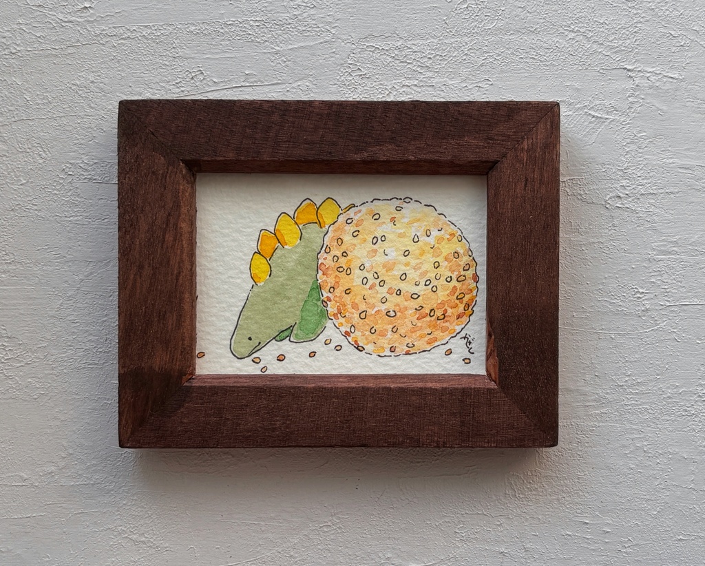 【原画】お菓子とステゴサウルス3