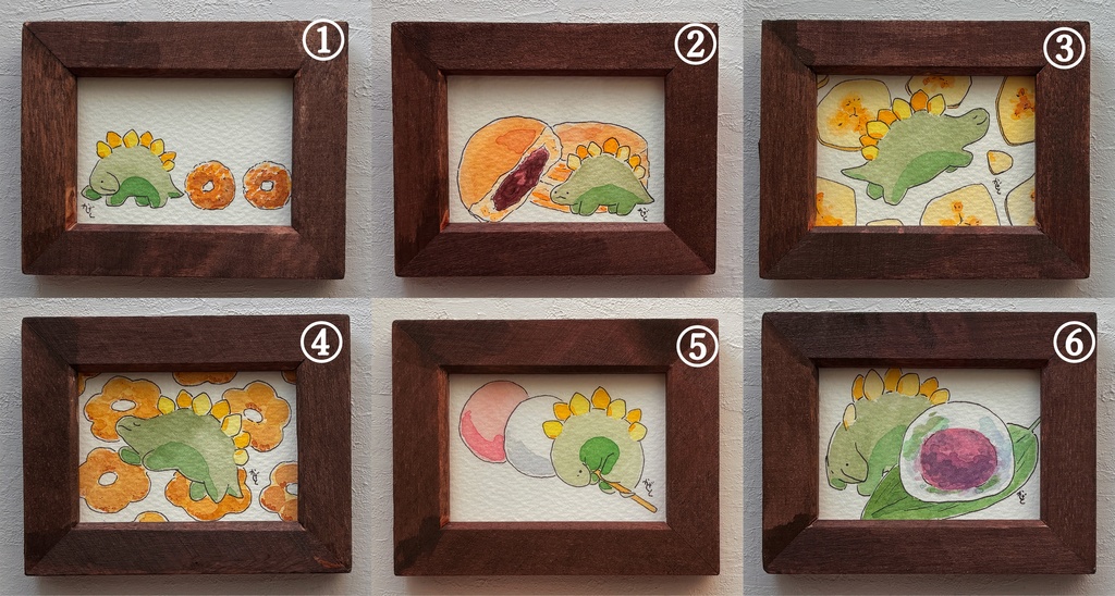 【原画】お菓子とステゴサウルス3