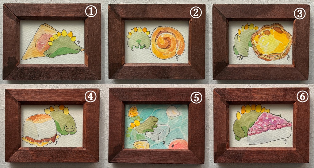 【原画】お菓子とステゴサウルス4