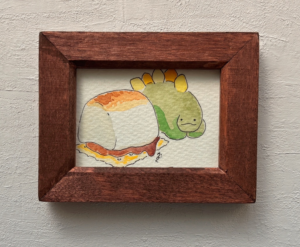 【原画】お菓子とステゴサウルス4