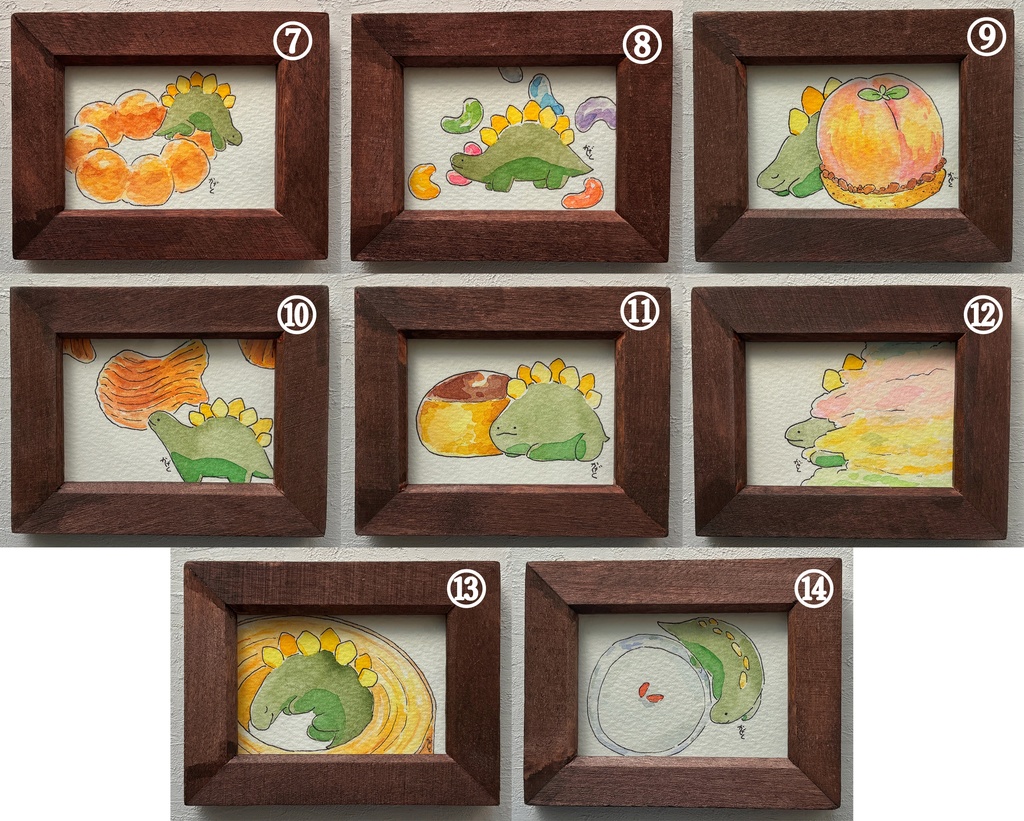 【原画】お菓子とステゴサウルス4