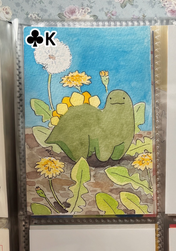 【原画】♣ステゴサウルストランプ♣【額なし】