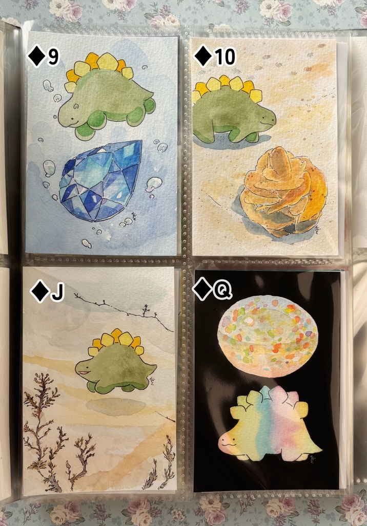 【原画】♦ステゴサウルストランプ♦【額なし】