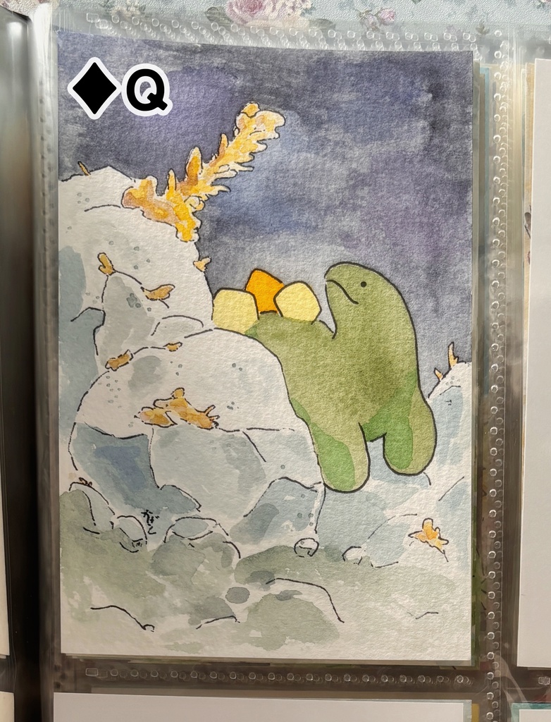 【原画】♦ステゴサウルストランプ♦【額なし】