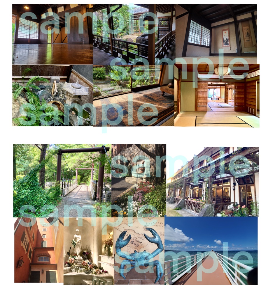 TRPGに使えそうな背景(日本家屋、水族館/バックヤード、動物園、植物園、スペイン風の街並み、河川敷など)