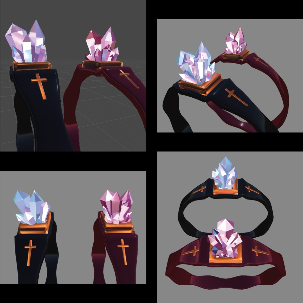 クリスタルの指輪