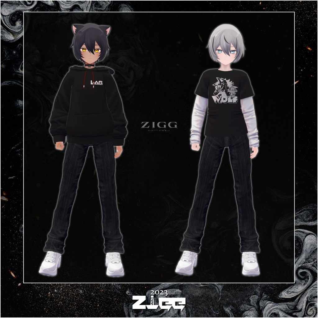 Zigg_Hoodie / Zigg_Shirts(kuuta対応)