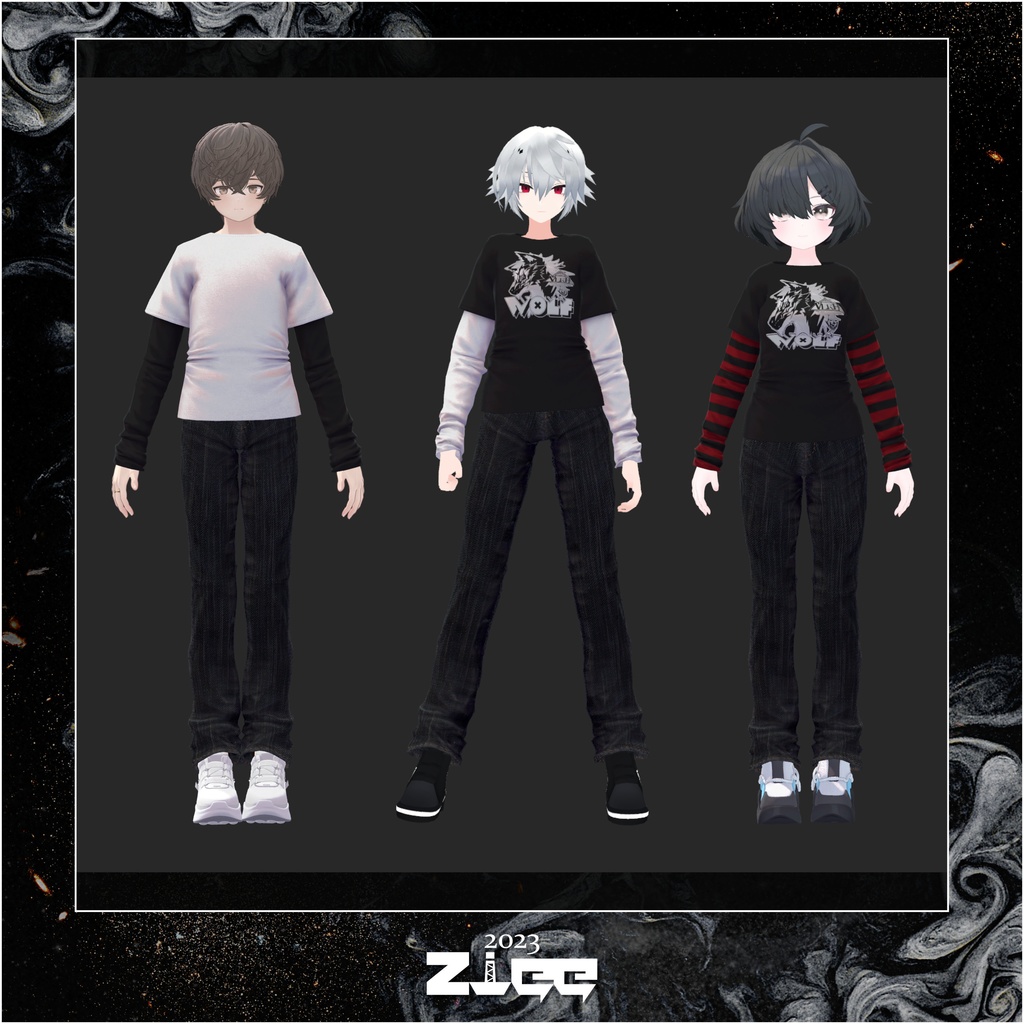 Zigg_Hoodie/Shirts_Set(3type対応)