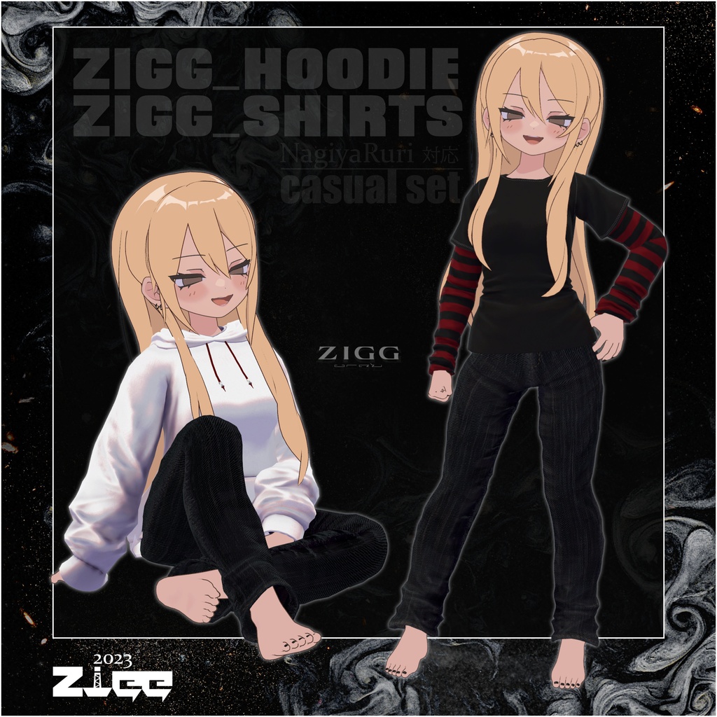 Zigg_Hoodie/Shirts_Set(NagiyaRuri対応)