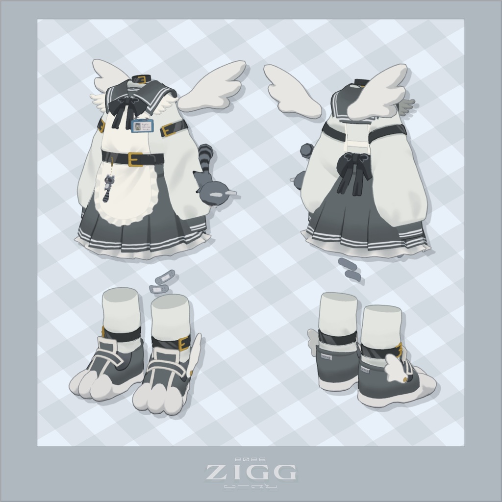 学園祭メイドセーラー服_キプフェル対応【シルバーアクセサリーおまけ期間中】