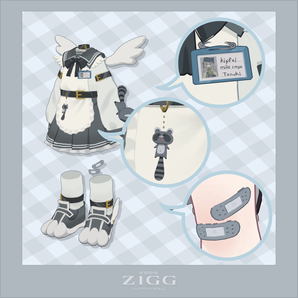 学園祭メイドセーラー服_キプフェル対応【シルバーアクセサリーおまけ期間中】