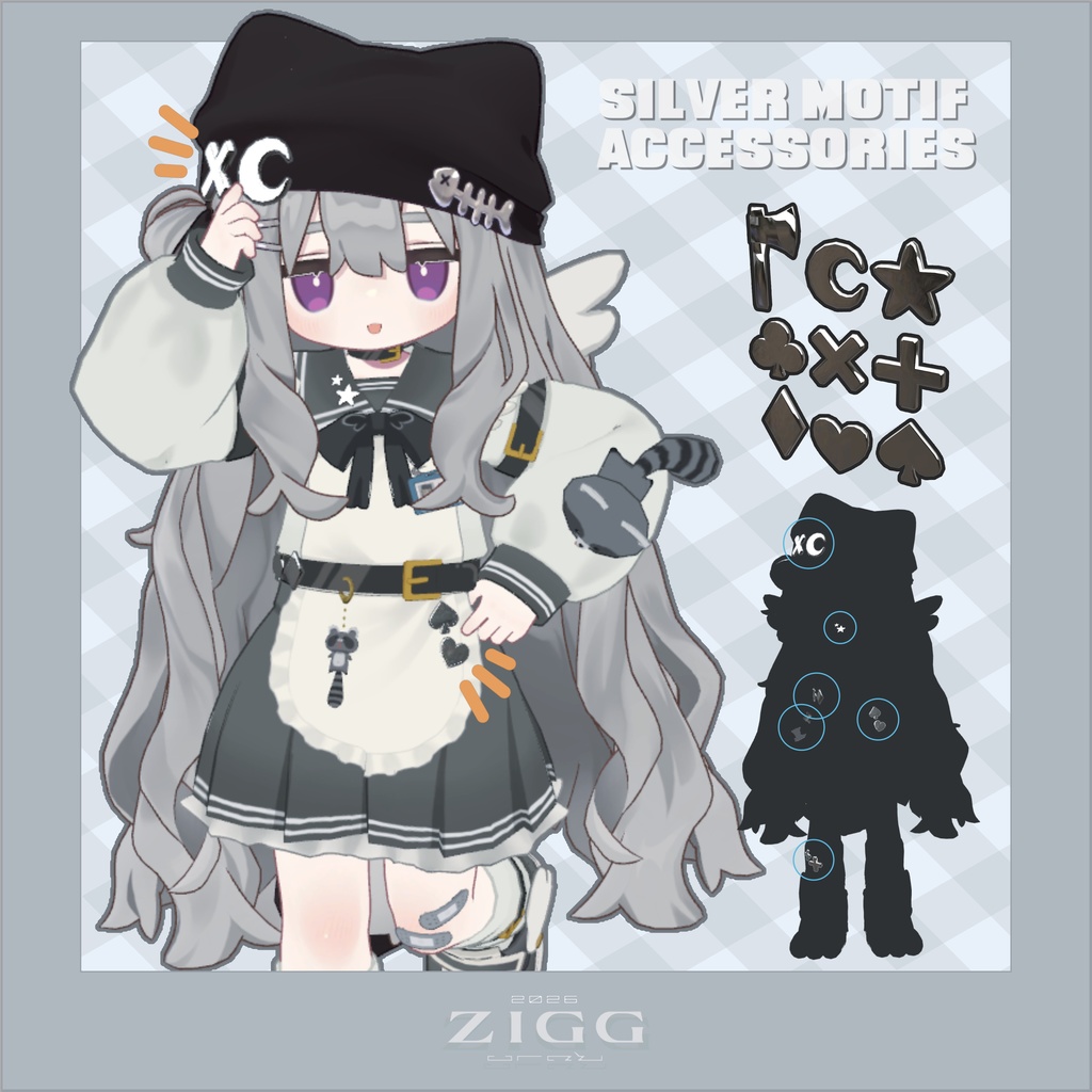 学園祭メイドセーラー服_キプフェル対応【シルバーアクセサリーおまけ期間中】