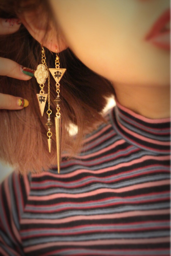 源氏兄弟 片耳用2連イヤリング(ピアス)