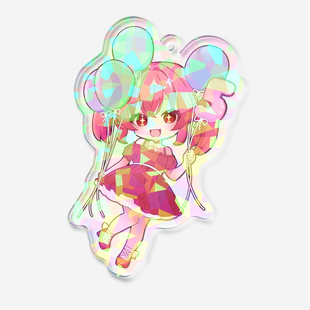 甘飴甘味5周年記念_ホログラムアクリルキーホルダー