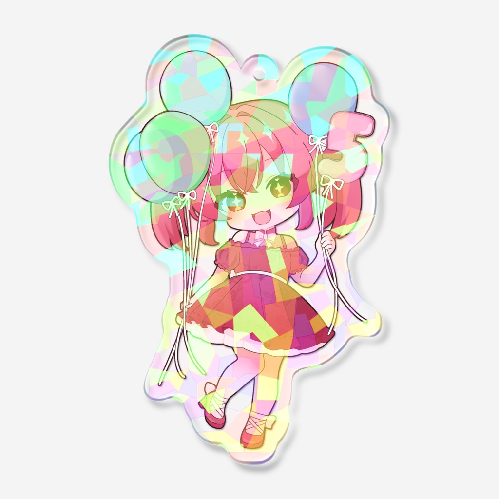 甘飴甘味5周年記念＿ホログラムアクリルキーホルダー