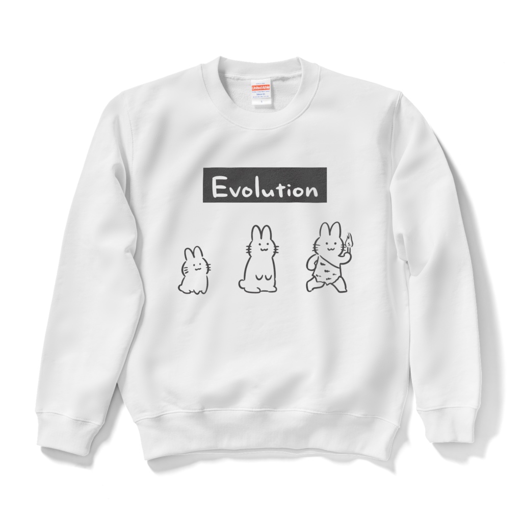 HENGENうさぎ-Evolution（スウェット・ホワイト）