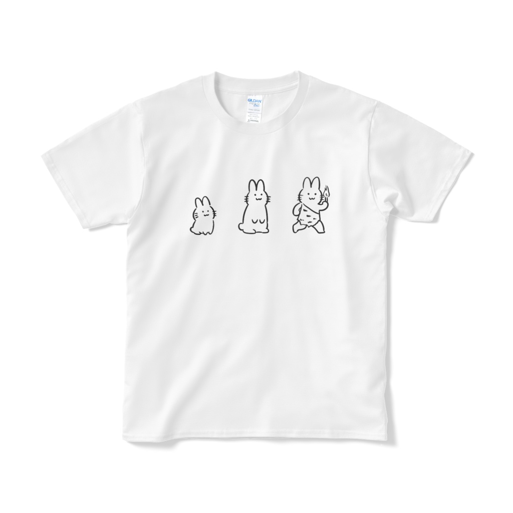 HENGENうさぎ-Evolution（短納期Tシャツ・ホワイト）
