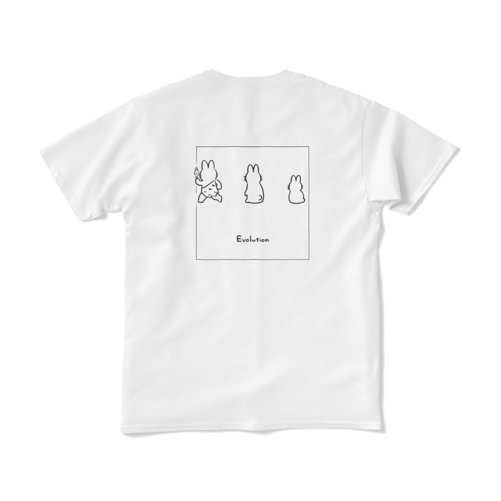 HENGENうさぎ-Evolution(短納期Tシャツ・ホワイト)
