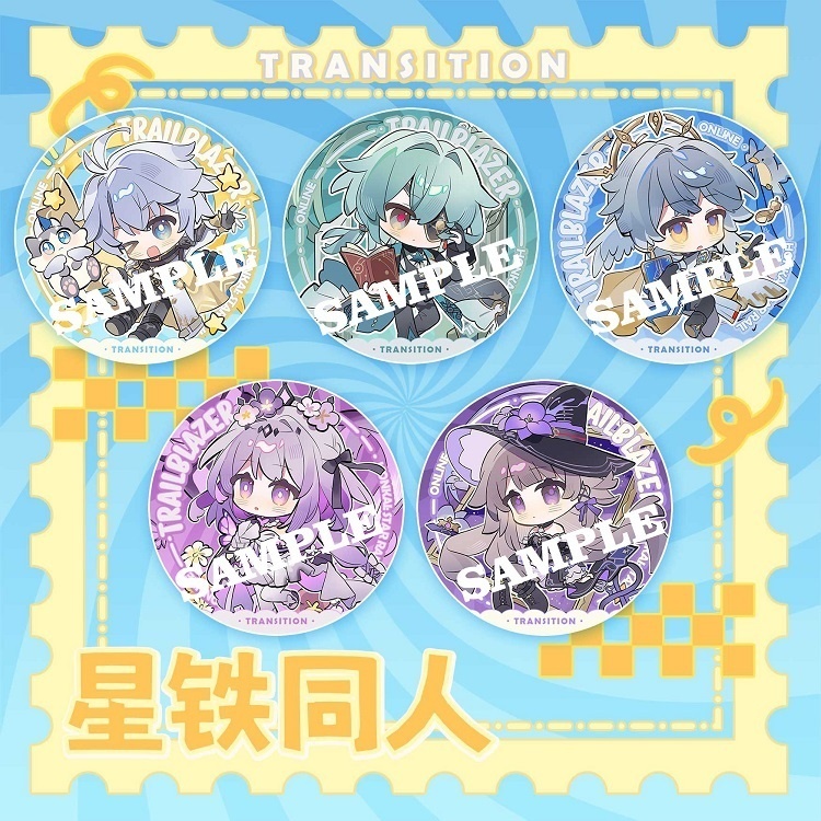 崩坏星穹铁道 崩壊スターレイル スターレイル ファイノン アナイクス サンデー キャストリス ヘルタ アクリルキーホルダー 缶バッジ