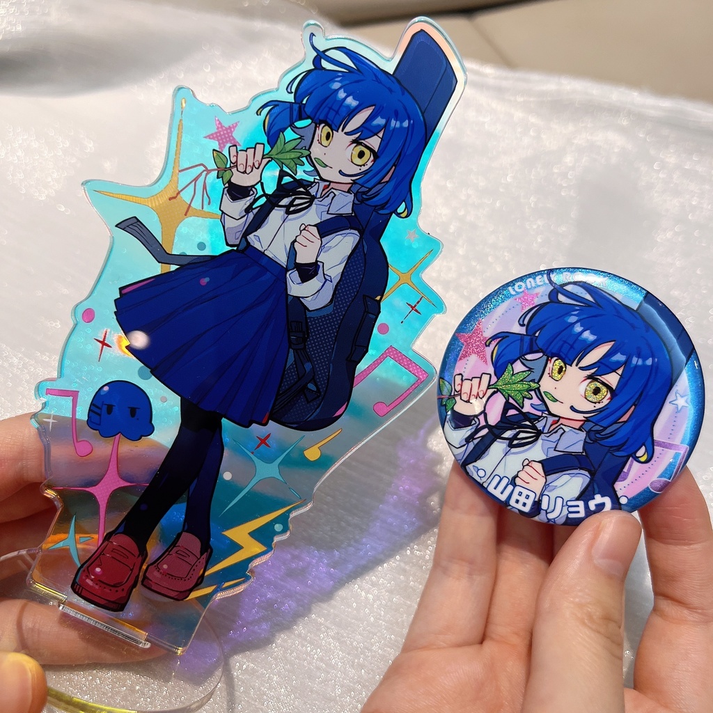 ぼっち・ざ・ろっく! 後藤ひとり 山田リョウ アクリルスタンド 缶バッジ