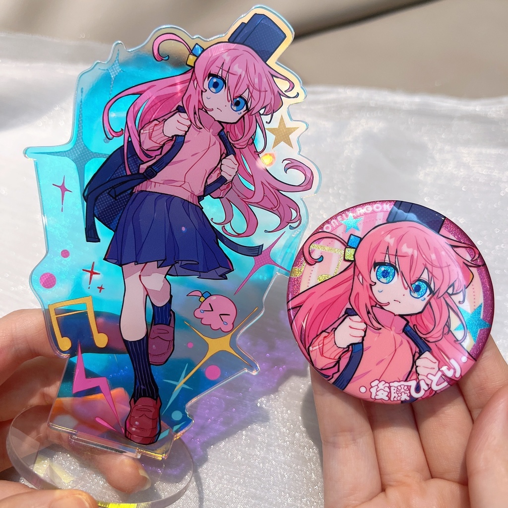 ぼっち・ざ・ろっく! 後藤ひとり 山田リョウ アクリルスタンド 缶バッジ