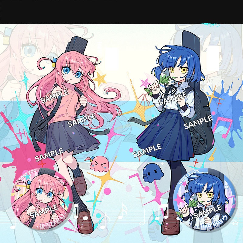 ぼっち・ざ・ろっく! 後藤ひとり 山田リョウ アクリルスタンド 缶バッジ