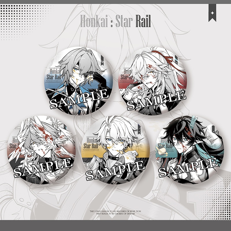 崩坏星穹铁道 崩壊スターレイル スターレイル アナイクス ファイノン 景元 サンデー 飲月 アクリルキーホルダー 缶バッジ