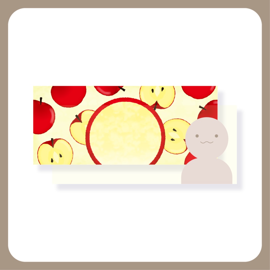 りんご 【IRIAM イリアムヘッダー・アイコンリング】