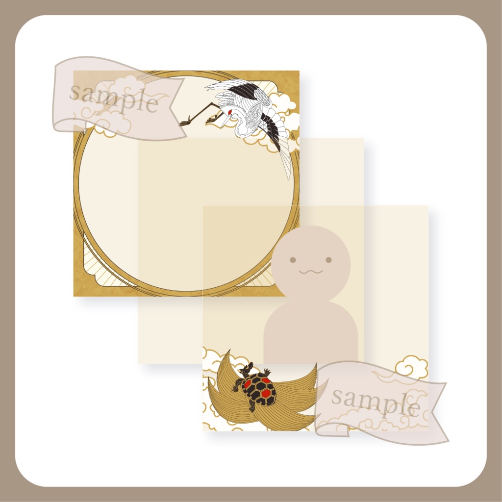 鶴と亀【IRIAM イリアムヘッダー・アイコンリング】