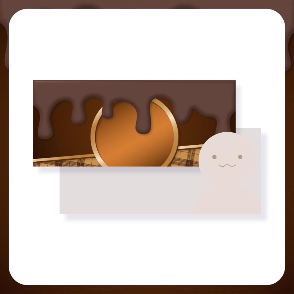 とろけるチョコレート - 黄【IRIAM イリアムヘッダー・アイコンリング】