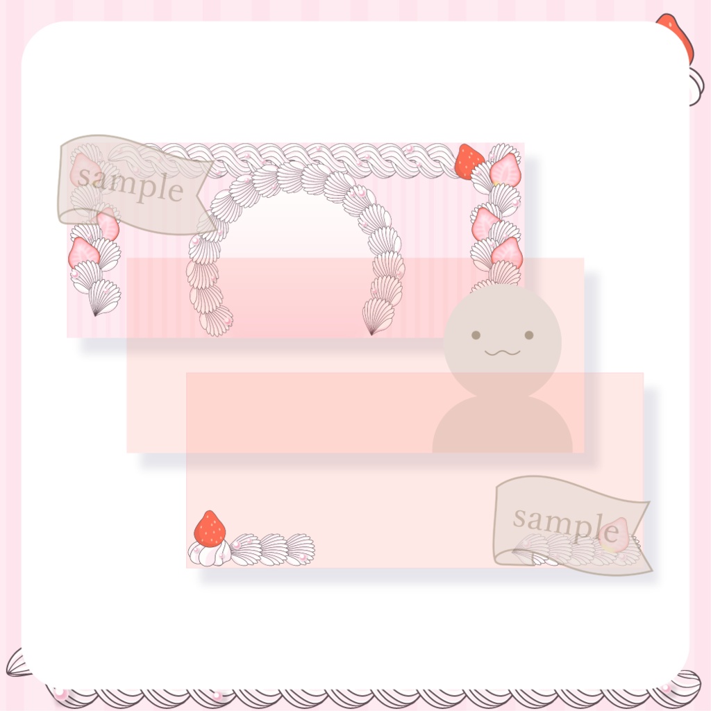 苺ショートケーキ【IRIAM イリアムヘッダー・アイコンリング】