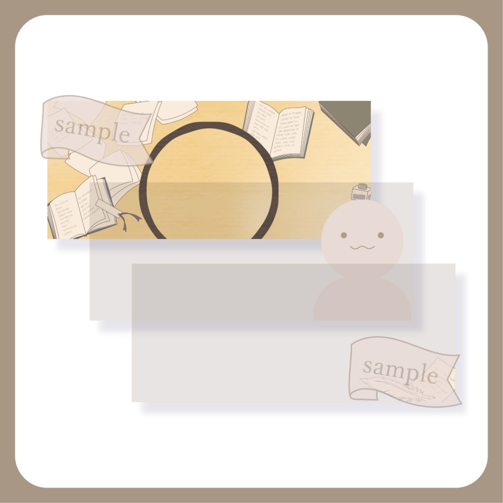 飛び交う書物・本・読書【IRIAM イリアムヘッダー・アイコンリング】