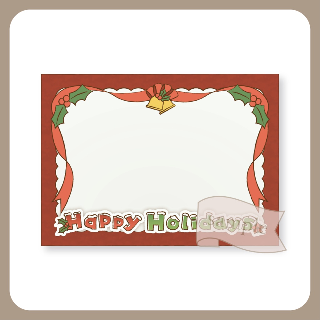 ハッピーホリデー - ネットプリント用画像【IRIAM イリアム】