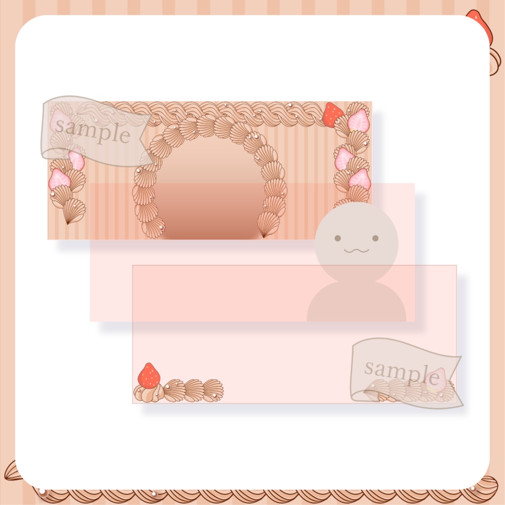 苺ショコラケーキ・チョコレートケーキ【IRIAM イリアムヘッダー・アイコンリング】