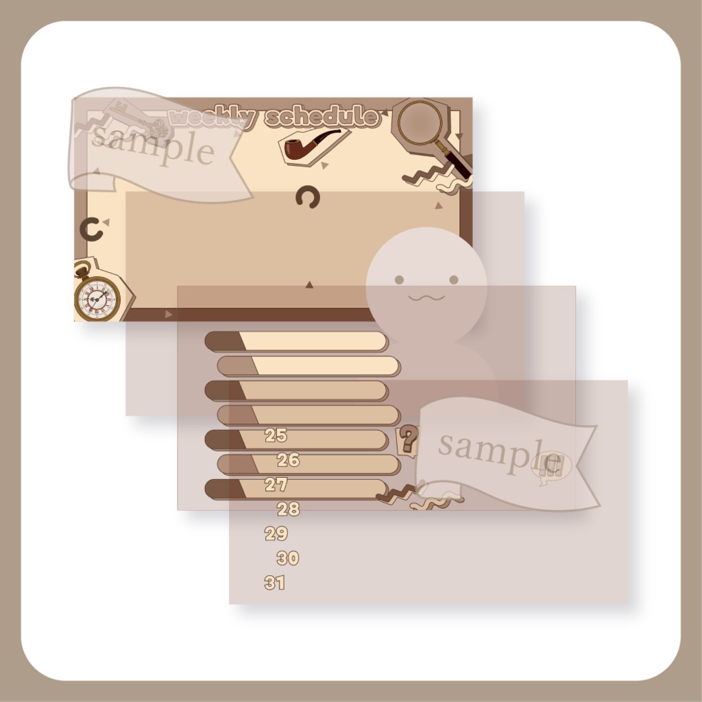 迷探偵 - 週間スケジュール - X(Twitter)用画像