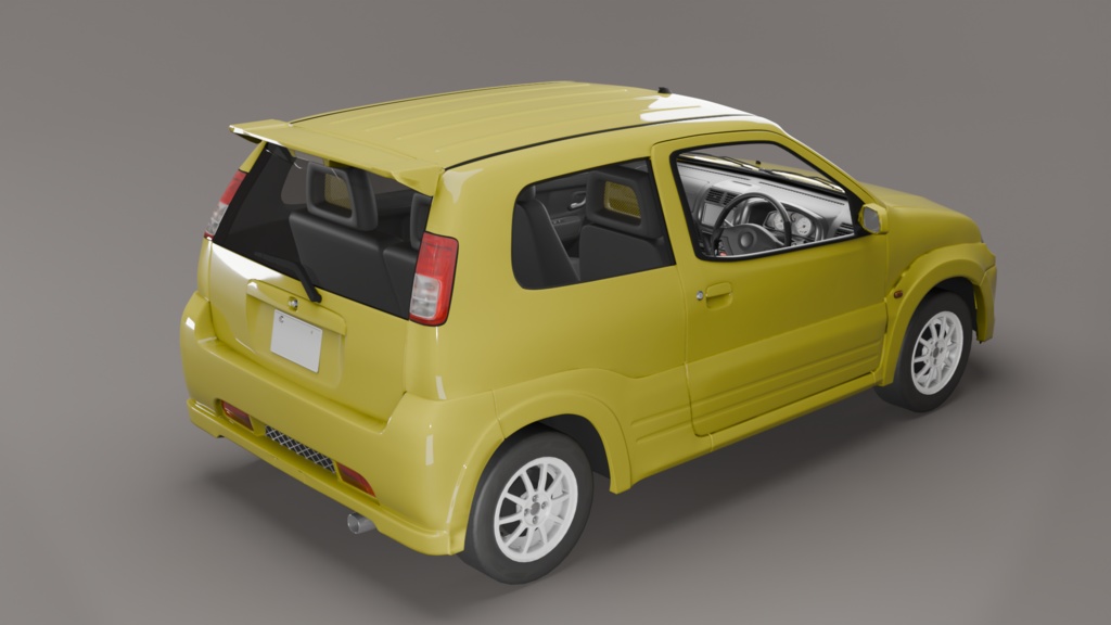【無料版あり】自動車3Dモデル コンパクトカー「Dikeman V-Sport」
