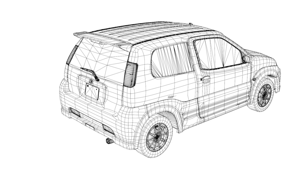 【無料版あり】自動車3Dモデル コンパクトカー「Dikeman V-Sport」